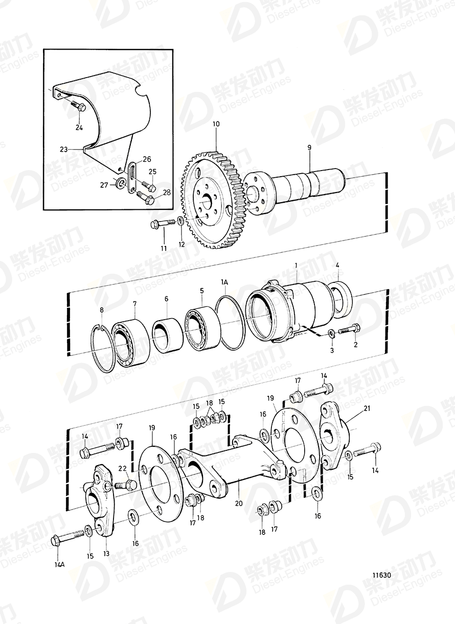 volvo penta Bearing housing 478799 Drawing volvo penta Bearing housing 478799 Drawing